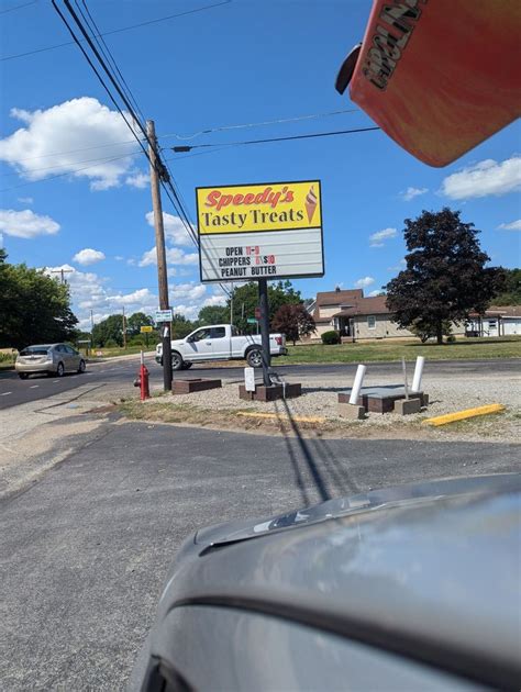 Speedy's tasty treats flavor of the day  Gotta try the black raspberry and the peanut butter